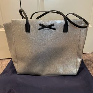 Kate Spade sparkly silver tote!